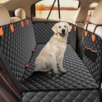 JOEJOY Dog Car Seat Cover Dog Hammock for Car Back Seat With Mesh Window and Side Protection, Rear Seat Covers Back Seat Cover Scratch Proof Nonslip Dog Seat Protector Cover For Most Cars/SUV (Black)