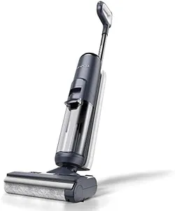 Tineco Floor ONE S5 Smart Cordless Wet Dry Vacuum Cleaner and Mop for Hard Floors, Digital Display, Long Run Time, Great for Sticky Messes and Pet Hair, Space-Saving Design, Blue