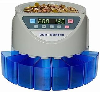 BEITZ Contador automático de monedas y clasificador para contador de monedas EUR (gris)