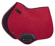 LeMieux Close Contact Suede Square Saddle Pad - Saddle Pads for Horses - Equestrian Riding Equipment and Accessories (Chili - Large)