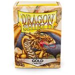 Arcane Tinman ART11006 Sleeves: Dragon Shield Matte Gold Standard 100pk-Gold, One Size