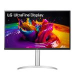 LG 32UP83A 32 Inch UHD (3840 x 2160) 4K Monitor with IPS Display, 5ms Response time, AMD FreeSync, USB Type C, White