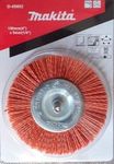 Makita 120 Grit Abrasive Nylon Brush Wood Working Polishing Grinding Wheel (Orange, 100 mm, 4 inch)