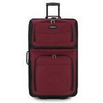 Travel Select Amsterdam Expandable Rolling Upright Luggage, Burgundy, Checked-Large 29-Inch, Amsterdam Expandable Rolling Upright Luggage