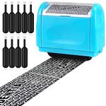 AUXHCYL Confidential Roller Stamp, Identity Theft Rolling Data Defender, Included 9 Pack Refills, Address Blocker and Privacy Safety, ID Blackout Security (Blue)