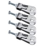 YINETTECH 4PCS Rear Wheel Axle Chain Adjuster Puller Chain Tensioner with Screws & Nuts Compatible with YBR125 Motorcycle Accessories