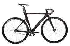 FabricBike AERO - Fixed Gear Bike, Single Speed Fixie Bicycle, Aluminium Frame and Carbon Fork, Wheels 28", 5 Colours, 3 Sizes, 7.95 kg (M size) (Matte Black & Graphito, M-54)