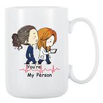 15 OZ Funny Coffee Mug - You're My Person Coffee Mug, Birthday,Valentine's Day Mug for Friend Woman, Friends Female, Sisters, Wife, BFF