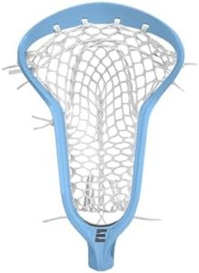 Epoch Lacrosse - Women's Lacrosse Head Purpose 15° Strung with Pro Mesh, High-Pocket Lacrosse Head Sticks, 15° Bottom Rail, Composite Injected Polymer, Made in USA - Carolina Blue