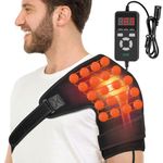 UTK Shoulder Heating Pads for Rotator Cuff Pain, Far Infrared Heating Pad for Shoulder, Shoulder Wrap with Natural Jade & Auto Shut Off & Smart Controller, Larger Size Shoulder Straps Gifts for Men