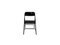 Grandwill Metal Trendy Folding Chair For Home/Study Chair And Restaurant Chair (Black)