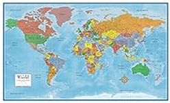 Swiftmaps World Premier Wall Map Po