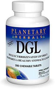 Planetary Herbals DGL Deglycyrrhizinated Licorice, Supports a Healthy Stomach Lining,200 Tablets