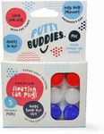 3-pair Pack of PUTTY BUDDIES Floating Formula Soft Silicone Ear Plugs for Swimming/ Bathing