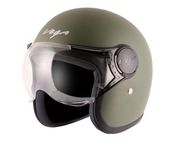 Vega Jet Open Face Helmet Dull Army Green, Size:M(57-58 cm)