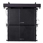 Sound Town ZETHUS Series 600W Line Array Speaker System with Two 10-inch Passive Line Array Speakers, Full Range/Bi-amp Switchable, Black for Installation, Live Sound, Bar, Club, Church (ZETHUS-110X2)