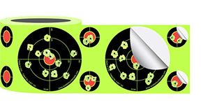 Splatterburst Targets - Roll of (250) 3 Inch Stick & Splatter Self Adhesive Shooting Target Stickers - Gun - Rifle - Pistol - Airsoft - BB Gun - Pellet Gun - Air Rifle - Made in USA