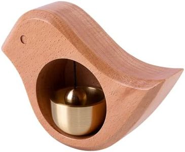 Door Opening Bell,shopkeepers Bell for Hanging on Door,Wood Doorbell,Creative Gift,Ornaments and Hanging Decoration for Entrance,Fridge Sticker Decor