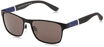 Tommy Hilfiger Men's TH 1283/S Sunglasses, Black, 55