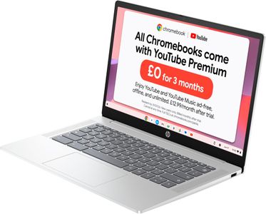 HP Chromebook 14 Laptop – 128GB, Glacier Silver