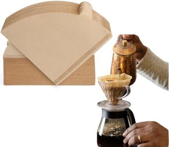 Cone Shaped Unbleached All Natural Coffee Filters, Coffee Filters - Size 02, Natural Paper Coffee Filter, No Blowout, Disposable for Pour Over and Drip Coffee Maker (2-4 Cup)100 Count
