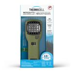 Thermacell MR300 Portable Mosquito Repeller, Olive Green; Contains Fuel Cartridge, 3 Mosquito Repellent Mats; 15-ft Zone of Protection, 12 Hours of Mosquito-Free Relief Included; DEET-Free, No Spray