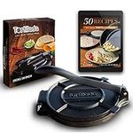 Tortillada – Tortilla Press, Quesadilla/Roti Maker (25 cm) Cast Iron with Recipes E-Book "50 Tortilla Recipes"