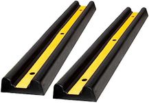 Rubber Wall Protector - Black | 100 CM Reflective Garage Car Door Protector Wall Guard for Safety Parking | Vehicle Impact Protector for Walls, Parking areas, Warehouses (2 Pcs)