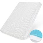 Pack and Play Mattress Pad Topper 38” x 26”, Quiet& Breathable Soft Viscose Made from Bamboo Surface, Baby Foam Playpen Mattresses Pad for Boys and Girls