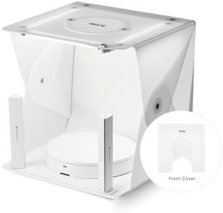 Foldio2 Plus + 360 Studio Set (15inch Photo lightbox Studio with 360 Photography Turntable Set / 15" Photo Light Box / 10" Bluetooth 360 Turntable Included)