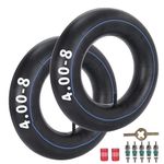 RUTU 4.80/4.00-8" Inner Tube Heavy Duty with TR13 Straight Valve Stem 4.80-8 Tube Replacement for Wheelbarrows Trailers Tiller Lawn Mowers Hand Trucks Go Carts Mini Bikes Yard Tire 2 Pack