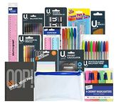 64 pcs Stationery Set Back to School Stationary Set Home Schooling Pen Pencil Eraser Calculator Pencil case Sticky Pads