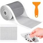 upsimples 1 Roll Kitchen Sink Strainer Disposable Hair Catcher Shower Drain Mesh Stickers, Cuttable PVC Mesh, DIY Shower Drain Cover Hair Catcher for Any Length, 13 Foot Hair Stopper 7 cm Width