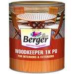 Berger Wood Keeper 1K Polyurethane | For Interiors and Exteriors | Matt and Gloss Finish| 500 ML