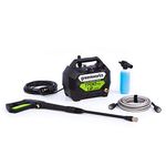 Greenworks 1700 PSI 1.2-Gallon-GPM 13 Amp Cold Water Electric Pressure Washer, GPW1704