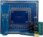 Gianni Versace Versace Eros 3 Pc. Gift Set for Men | Edt 0.3 Oz + Edt 3.4 Oz + S/G 5 Oz for Men By 2.4 Pounds
