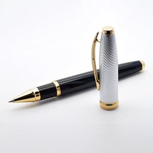 LACHIEVA LUX Metal Rollerball Pen with Germany Schneider Refill Nice Roller Pen for Man and Woman (Black/Gold Color)