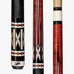 Dufferin D-541 Billiards Playing Cue Pool Stick Irish Linen Coffee Stained Curly Maple, Cocobolo, Tulipwood, Natural Maple White Recon Overlays