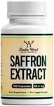 Double Wood Saffron Supplement | 180 Saffron Capsules - 88.5mg Saffron Extract per Serving | High Strength Saffron | Non-GMO & Gluten Free | Manufactured in The UK