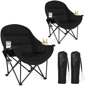 DasEpic Oversized Camping Chair for Adults - Outdoor Lawn Camp Chair 2 Pack