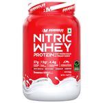 Bigmuscles Nutrition Nitric Whey Protein | 27g Isolate Whey Protein | Informed Choice UK Certified | ProHydrolase Enzyme Tech. for Faster Absorption & Lean Muscle Growth | Unflavoured | 1Kg