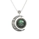 Moon Necklace Harry Salazar Snake Pendant Snake Necklace Jewelry