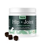 Fera Pets Hip + Joint Supplement for Dogs - Vet Created - Soft & Chewy Dog Joint Supplement - Glucosamine, Chondroitin, MSM– Chicken Flavor, 90 Chews​