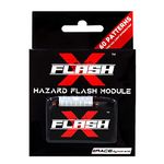 AOW Flash X Hazard Module, Blinker/Flasher (60 AOWttern) for Royal Enfield Himalayan Plug N Play, Black