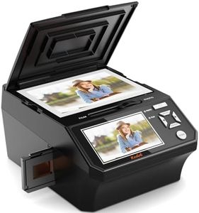 Film & Photo Scanner with 5" LCD Screen, Converts 135/110 Film Negatives & Slides, Photo, Business Card to 22MP Digital Photos, 8GB SD Card Included