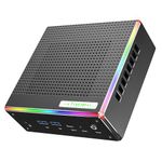 Trycoo HA-4 Mini Gaming PC,AMD Ryzen 7 7735HS Processor(8C/16T, 4.75GHz) Mini Desk Computer,Win 11 Pro Mini Computer with 32GB DDR5 RAM/512GB PCIe 4.0 SSD,WiFi 6/BT5.2/Support Expansion 4TB SSD