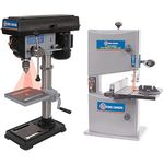 King Canada KC-110N 10" Bench Drill Press + King Canada KC-902C 9" Wood Bandsaw with Laser