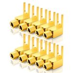 HiFi Banana Plug to Spade Adapter - Vintage Speaker Amplifier connectors/Banana Plug Adaptor (10-Pack)