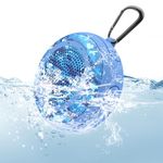 CYBORIS Floating Swimming Pool Bluetooth Speaker, IPX7 Waterproof Portable Small Wireless Floatable Mini Shower Speakers Handsfree with Built-in Mic Support TF Card for Hot Tub Outdoor Swim