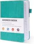 Address Book with Alphabetical Tabs, Hardcover Address Book Address Organizer for Contacts, Websites, Phone Numbers, Birthdays, Anniversaries and Notes, 5.1" x7.7"